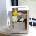 Luxury Flower Box Bouquet Gift Expédition avec poignée